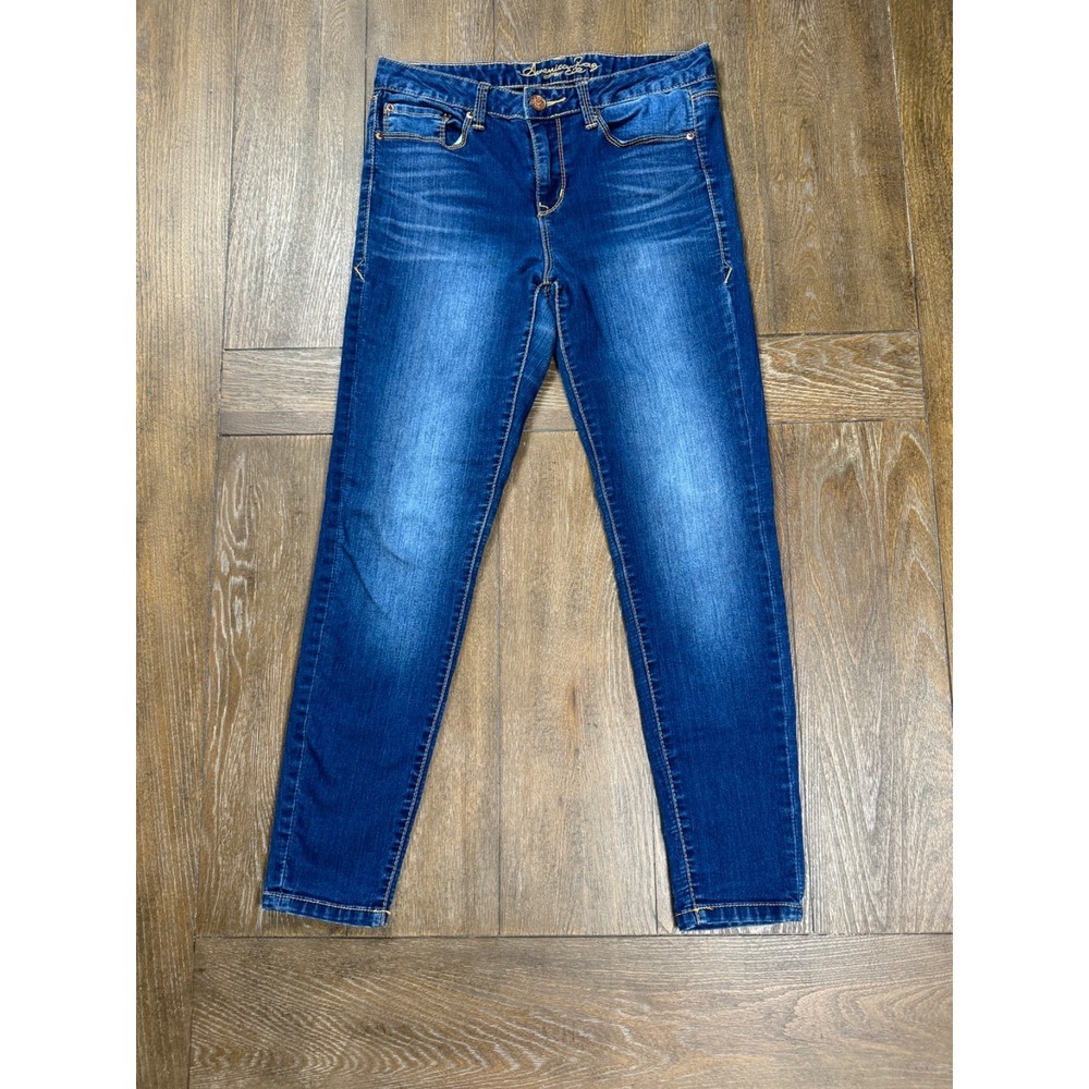 American Rag Cie Jeans Women's 7S Short Skinny Dark Wash Stretch Denim